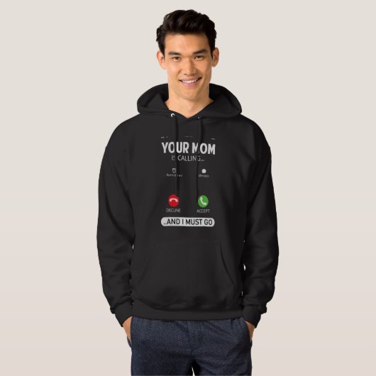 Je moeder belt en ik moet sarcastisch gaan zeggen hoodie (Voorkant volledig)