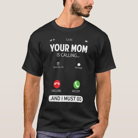 Je moeder belt en ik moet sarcastisch gaan zeggen t-shirt (Voorkant)