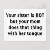 Je moeder briefkaart (Voorkant)