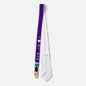 Je moeder foto Stropdas cadeau aangepaste kleur en (Achterkant)