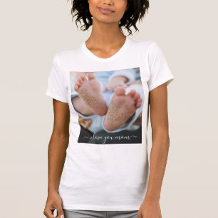 Je moeder foto T-shirt Tekst - Ik hou van je moede