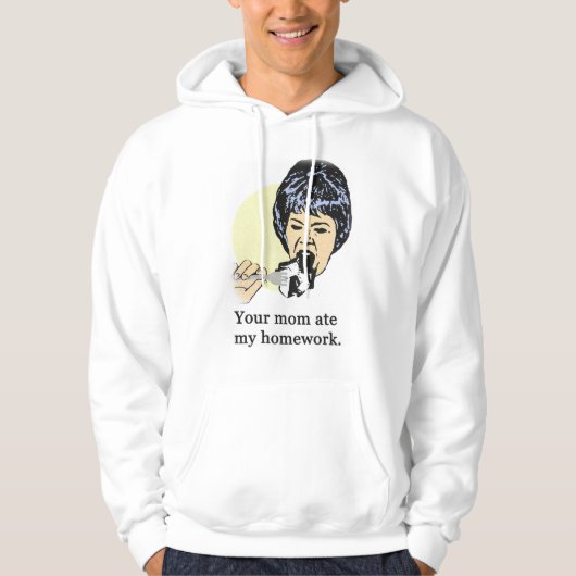 Je moeder heeft mijn huiswerk gegeten 2 hoodie (Voorkant)