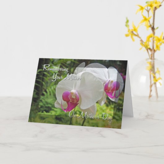 Je moeder herinneren kaart (Gele Bloem)