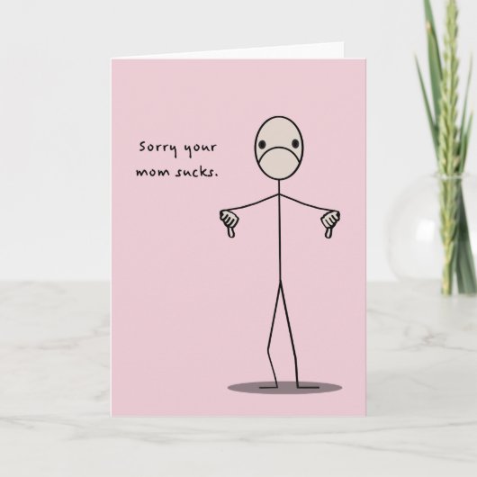Je moeder is klote kaart (Voorkant)