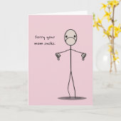 Je moeder is klote kaart (Gele Bloem)