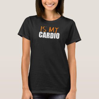 Je moeder is mijn cardio-backprint t-shirt
