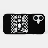 Je moeder is mijn sleeper pick, grappige fantasy f iPhone 16 hoesje (Achterkant horizontaal)