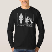 Je moeder Mijn mama T-shirt Mam Dog van zoon en do (Voorkant)