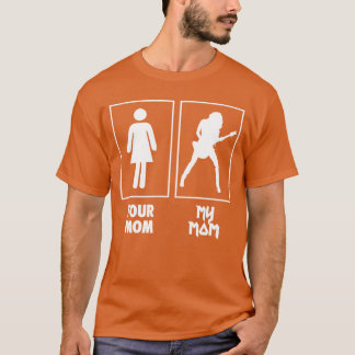 Je Moeder Mijn Moeder Gitaar Rock N Roll Band cade T-shirt