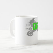 Je moeder Mijn moeder Motocross Biker Racer Koffiemok (Voorkant links)