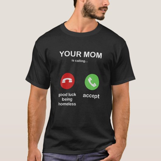Je moeder noemt shirt grappig gezegde voor moeders (Voorkant)