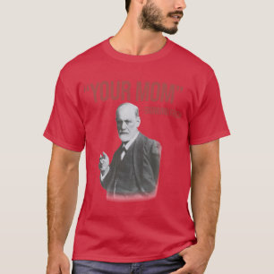 Je moeder Sigmund Freud rode jongen T-shirt