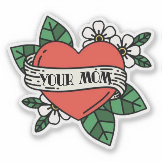 Je moeder sticker (Voorkant)