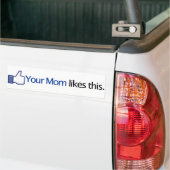 Je moeder vindt dit mooi - Facebook-statusupdate Bumpersticker (Op Truck)