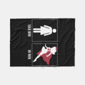 Je moeder vs mijn moeder sikkelcelstrijder Bourgog Fleece Deken (Voorkant (Horizontaal))