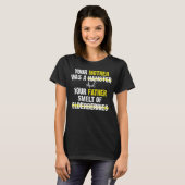 Je moeder was een hamster Joke T-shirt (Voorkant volledig)