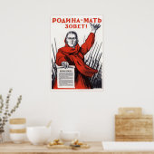 Je moederland vraagt om plicht, Russische oorlog Poster (Keuken)