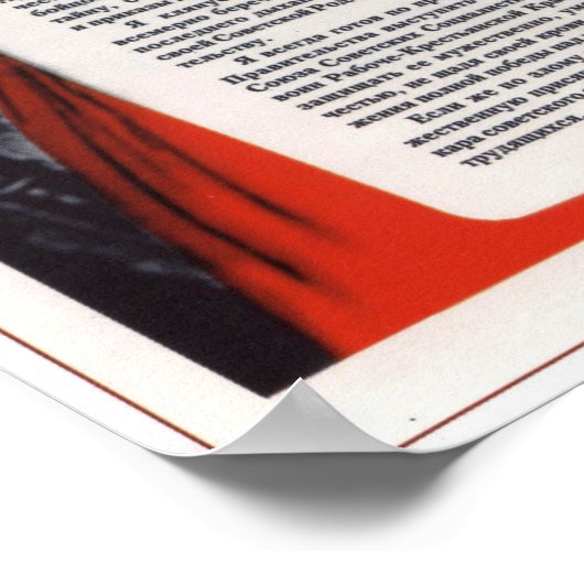 Je moederland vraagt om plicht, Russische oorlog Poster (Hoek)