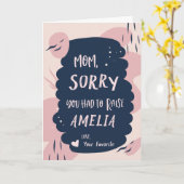 Je moest de Moederdag verhogen Kaart (Gele Bloem)