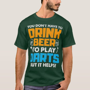 Je moet bier Drinken om kunst te spelen, maar het T-shirt