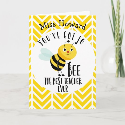 Je moet de beste leraarskaart ooit zijn kaart (Voorkant)