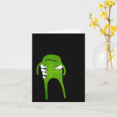 Je Moet De Kikker Accepteren Funny Meme  Kaart (Gele Bloem)