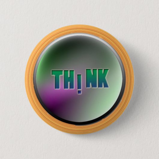 Je moet de knoop denken ronde button 5,7 cm (Voorkant)