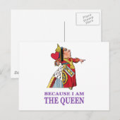 JE MOET DOEN WAT IK ZEG OMDAT IK DE KONINGIN BEN BRIEFKAART (Voorkant / Achterkant)