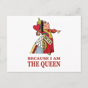 JE MOET DOEN WAT IK ZEG OMDAT IK DE KONINGIN BEN! BRIEFKAART