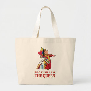JE MOET DOEN WAT IK ZEG OMDAT IK DE KONINGIN BEN! GROTE TOTE BAG