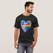 Je moet door mij heen gaan LGBTQ Pride Trans T-shirt (Voorkant volledig)