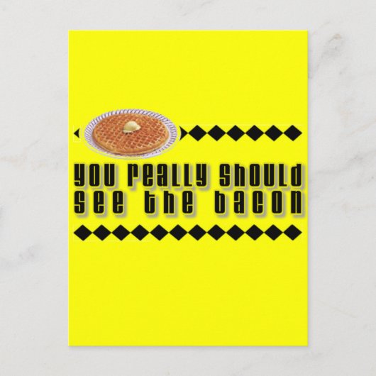 Je moet echt de Bacon zien. Briefkaart (Voorkant)