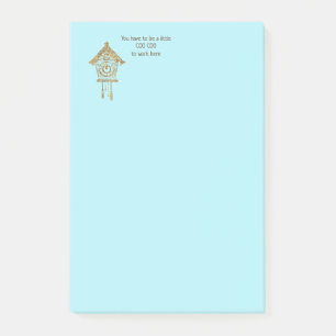 Je moet een beetje Coo Coo zijn om hier te werken Post-it® Notes