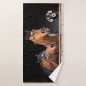 Je moet een grapje maken! badhanddoek (Badhanddoek)