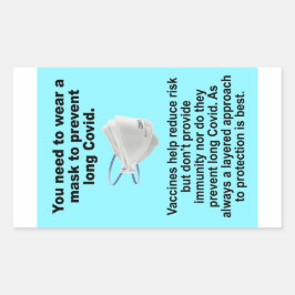 Je moet een masker draag om papieren stickers te v