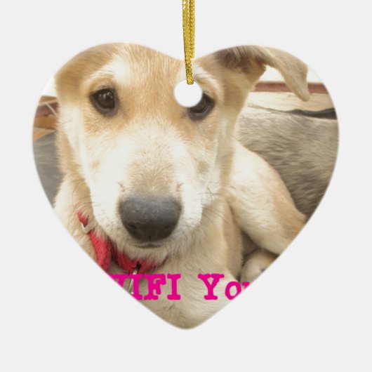 Je moet elke dag je liefde wekken keramisch ornament (Voorkant)