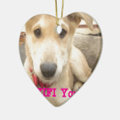 Je moet elke dag je liefde wekken keramisch ornament (Links)