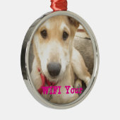 Je moet elke dag je liefde wekken metalen ornament (Rechts)