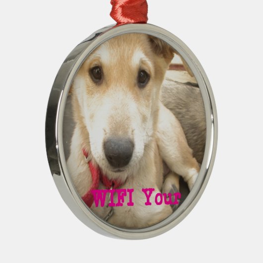 Je moet elke dag je liefde wekken metalen ornament (Rechts)