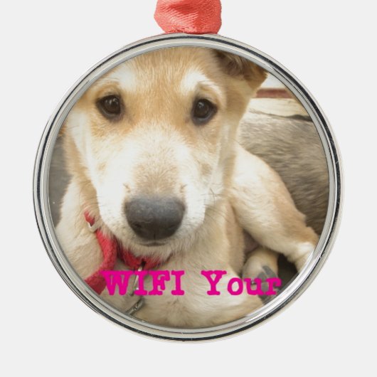 Je moet elke dag je liefde wekken metalen ornament (Voorkant)