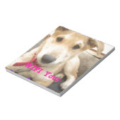 Je moet elke dag je liefde wekken notitieblok (Linkerzijde)