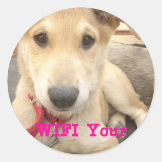 Je moet elke dag je liefde wekken ronde sticker (Voorkant)