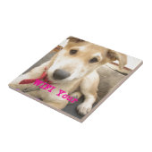 Je moet elke dag je liefde wekken tegeltje (Zijkant)