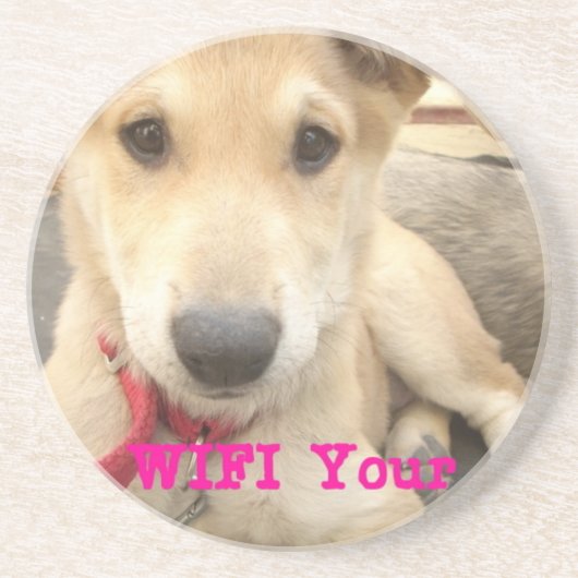 Je moet elke dag je liefde wekken zandsteen onderzetter (Voorkant)