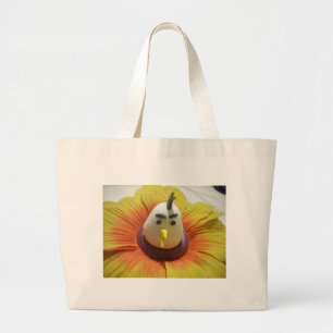 Je moet elke dag met je vogels lopen grote tote bag