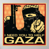 Je moet Gaza helpen Poster (Voorkant)