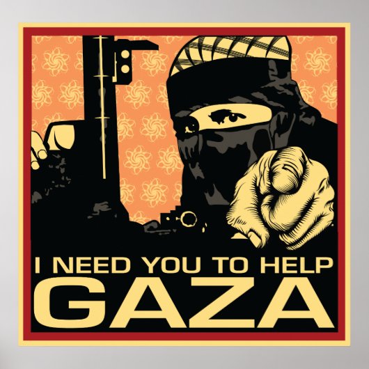 Je moet Gaza helpen Poster (Voorkant)
