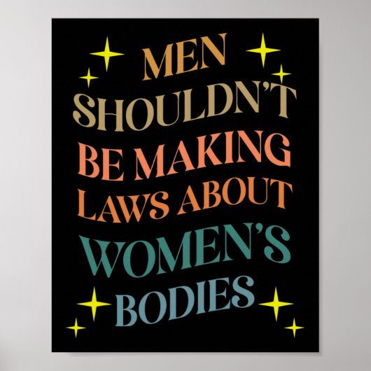 Je moet geen wetten maken over feministische licha poster (Voorkant)