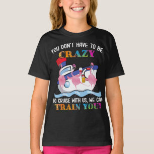 Je moet gek zijn om ons Flamingo te kruisen T-shirt