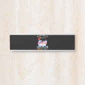 Je moet gek zijn om ons te kruisen. deurbordje (Voorkant)